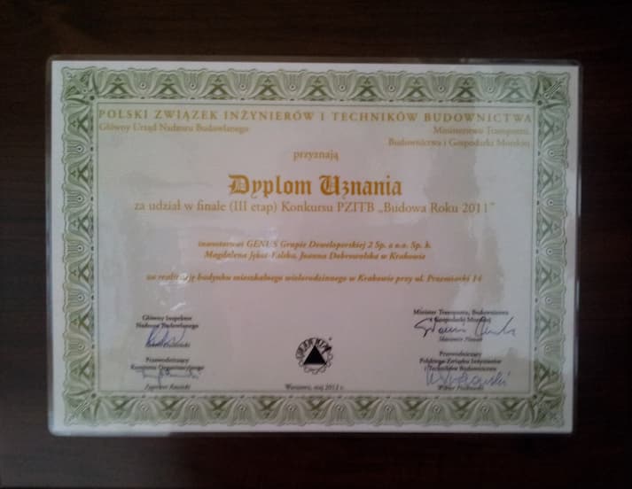 certificate of recognition
